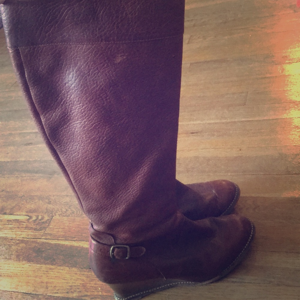 Real Leather Tall Boots